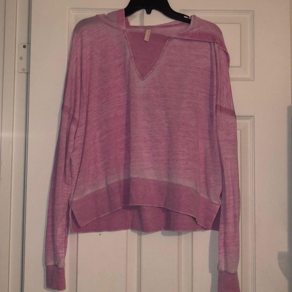 Free People Pink Hoodie